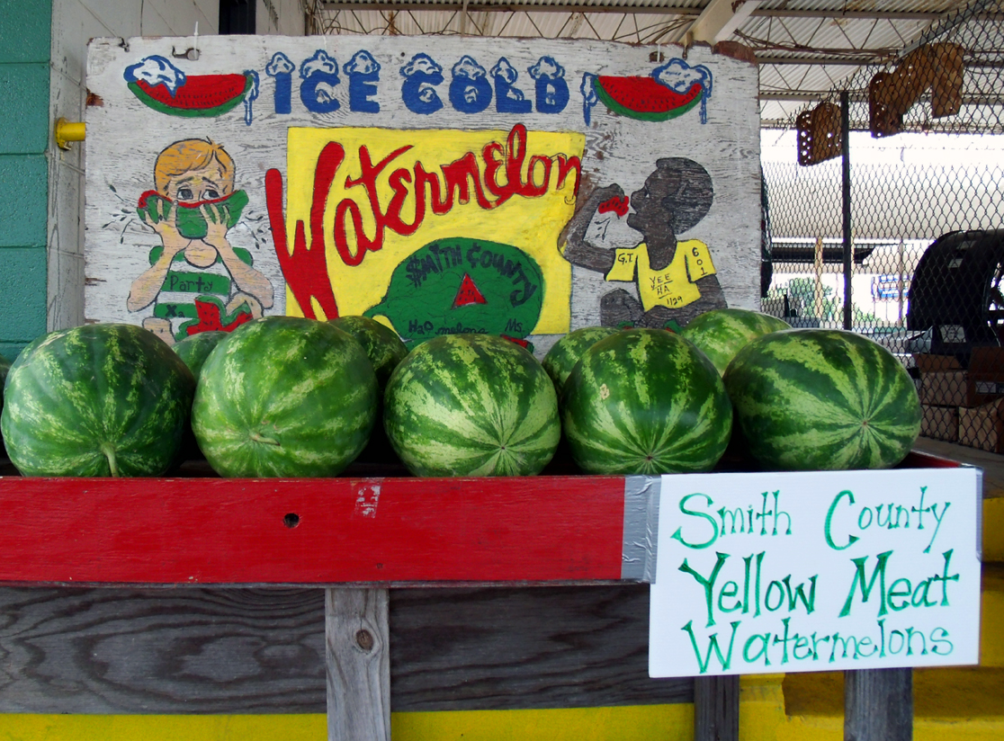 yellow meated watermelons Mississippi Sideboard